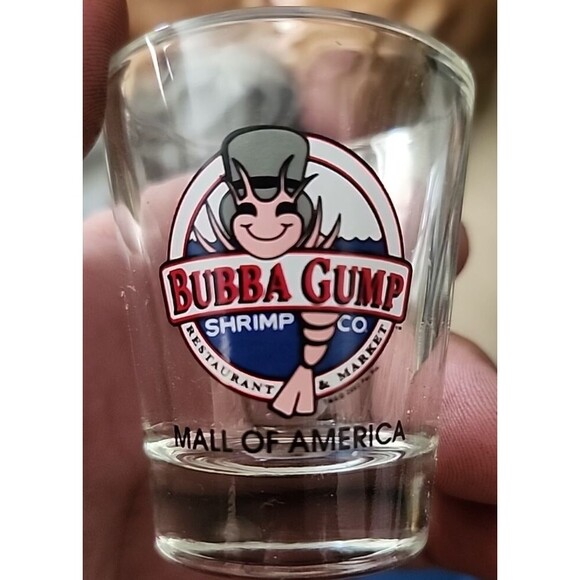 Bubba Gump Shrimp Co Mall of America Souvenir Shot Glass 2oz Logo - Picture 1 of 5